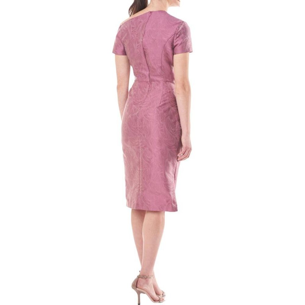 Kay Unger Caitlyn Women's Jacquard Cut-Out Asymmetric Midi Dress NWT - Picture 4 of 4